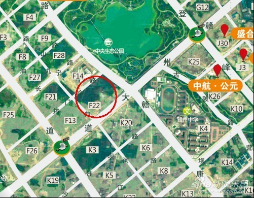 F22地块位置示意图