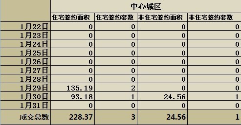 春节期间(1月22日-31日)成交量