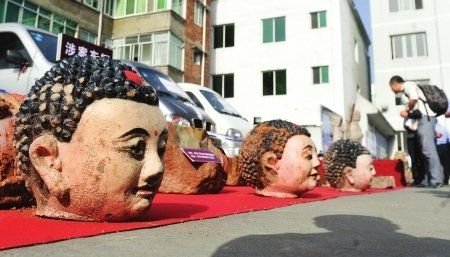 文物盗窃团伙GPS踩点 雨天斩首佛像