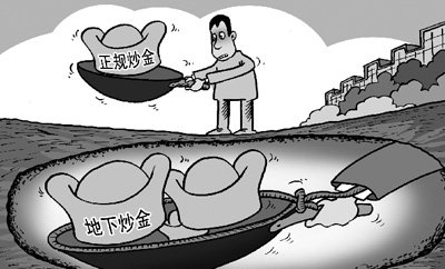 撕碎地下炒金的画皮：操作资金不断“蒸发”
