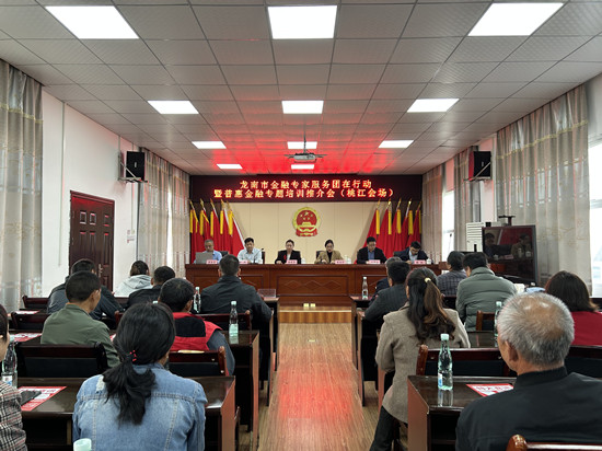 龙南市开展金融专家服务团在行动暨普惠金融专题培训推介会（桃江会场）